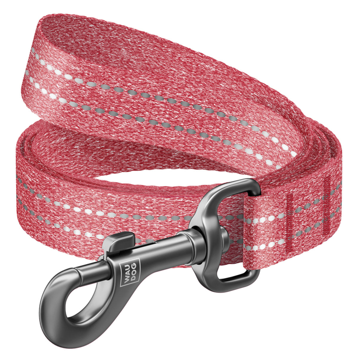 WAUDOG Re-cotton pavadėlis iš perdirbtos medvilnės, su atšvaitais, Plotis 20 mm, ilgis 200 cm