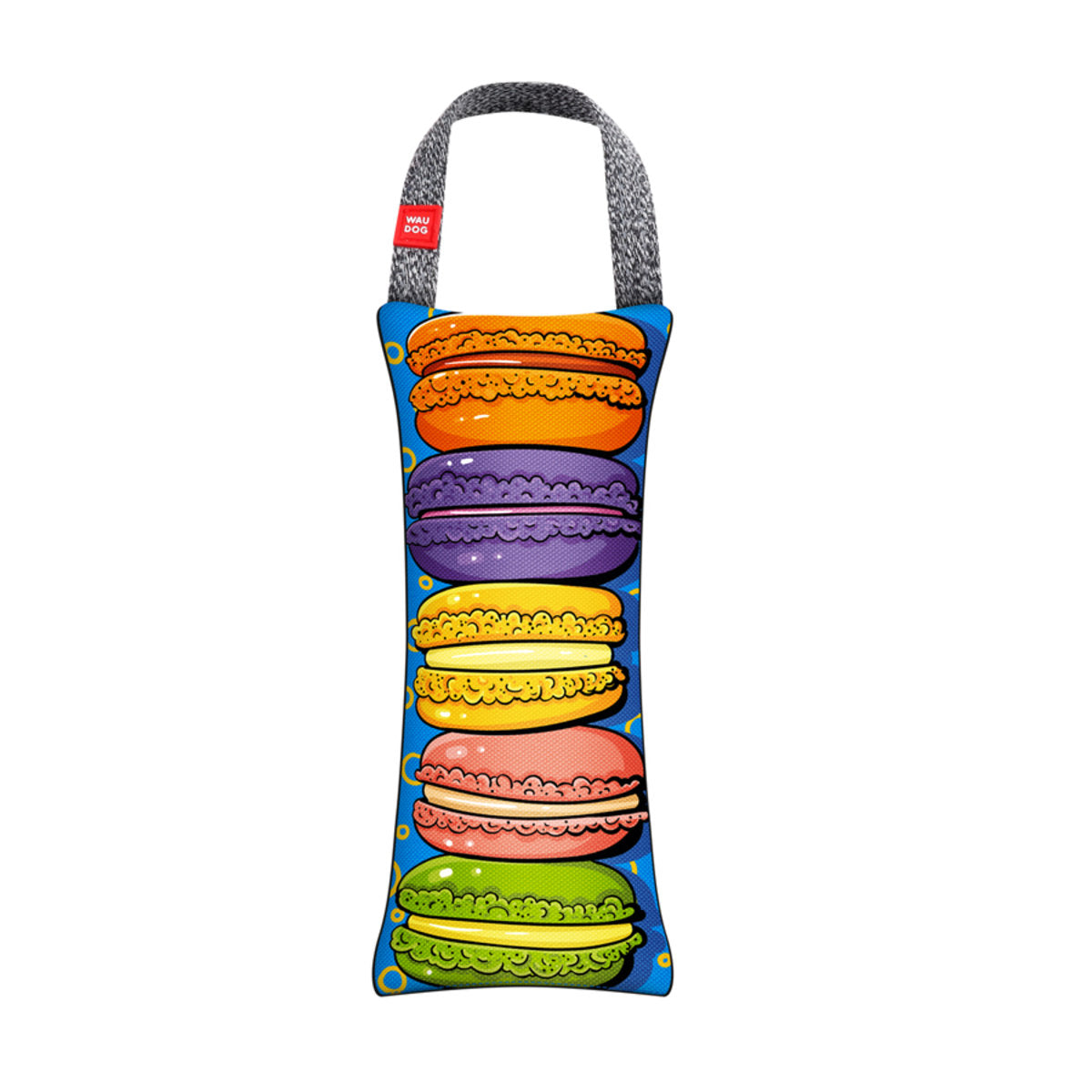 Žaislas šunims WAUDOG Fun su cypsinuku, „Macarons“ dizainas