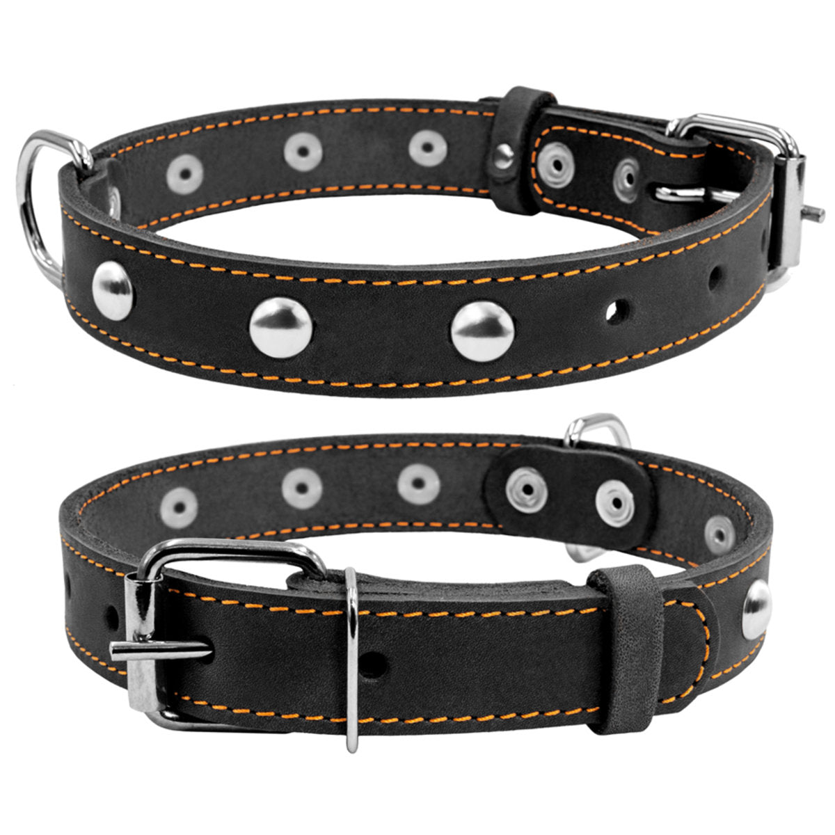 Odinis šunų antkaklis „Collar“, plotis 20 mm, ilgis 32–40 cm, juodas